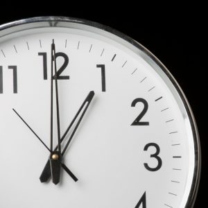 Clock with the time 1 oclock