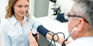 Doctor caring for patient